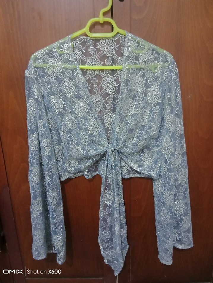 Dantel Detaylı Bohem Mini Bluz - Görsel 3