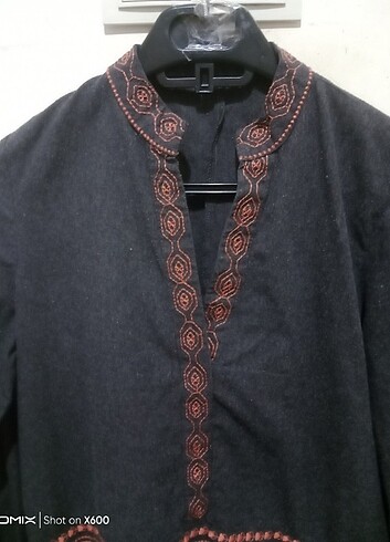 xl Beden Kışlık kumaş elbise