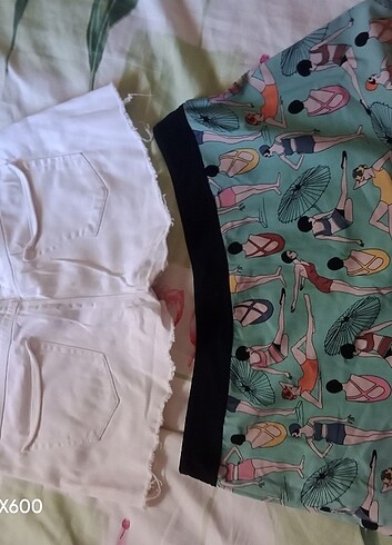 Plaj eteği ve şort  - Görsel 6