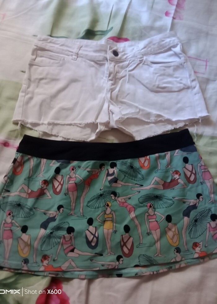 Plaj eteği ve şort  - Görsel 2