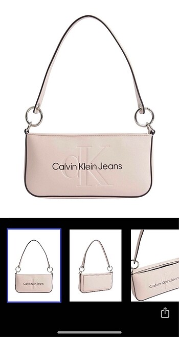 Beden ten rengi Renk Orijinal Calvin Klein Omuz Çantası