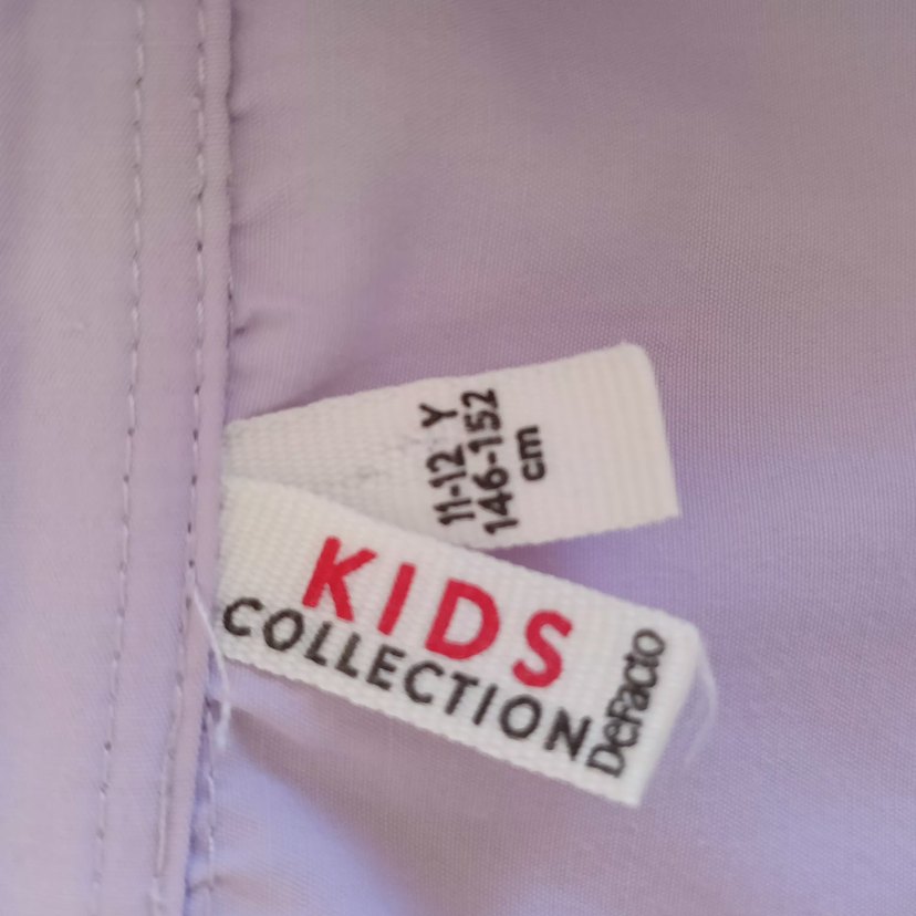 Düğmeli Mor Linen Gömlek - Görsel 3