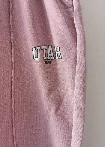 Loose Fit Midi Pembe Eşofman Altı - Görsel 2