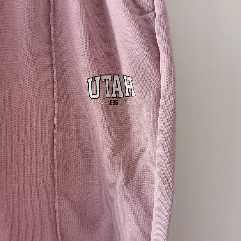 Loose Fit Midi Pembe Eşofman Altı - Görsel 2