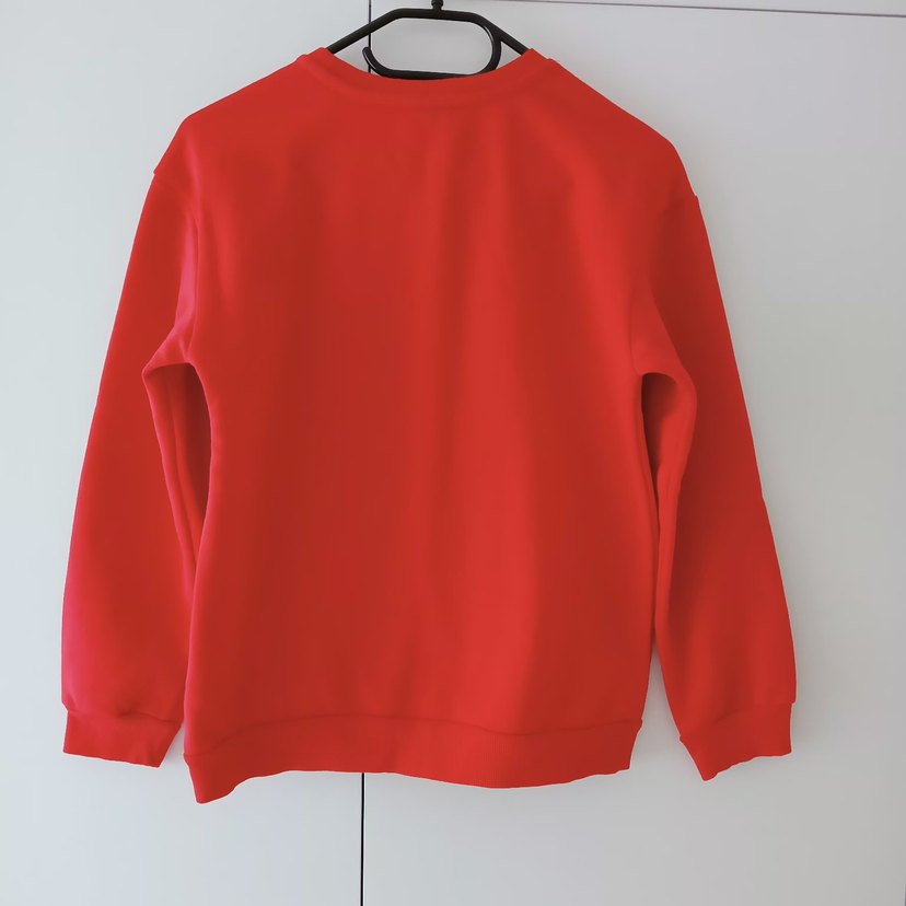 Kız Çocuk Kırmızı Baskılı Sweatshirt - Görsel 3