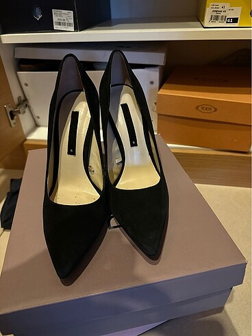 40 Beden Kadife stiletto