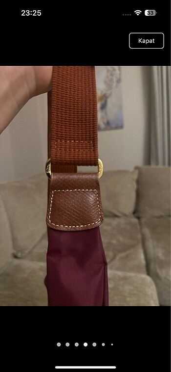Beden bordo Renk LONGCHAMP Le Pliage Çanta