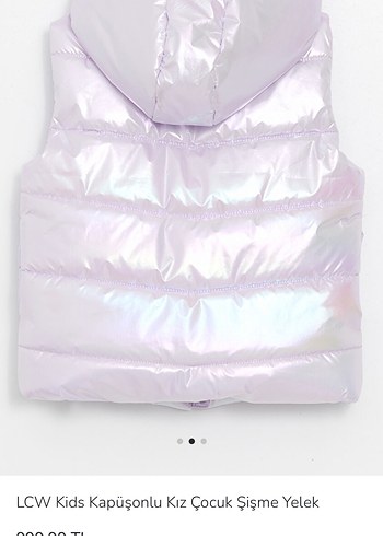 LCW Kids Kız Şişme Yelek Kapüşonlu - Görsel 2