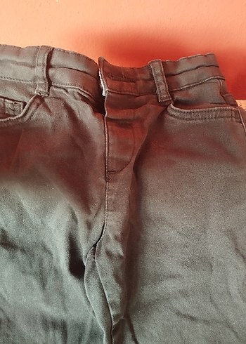 Erkek Çocuk Gri Kemerli Slim Denim Pantolon - Görsel 5