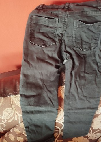 Erkek Çocuk Gri Kemerli Slim Denim Pantolon - Görsel 4