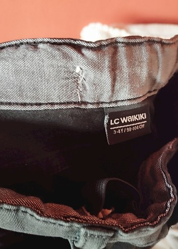 Erkek Çocuk Gri Kemerli Slim Denim Pantolon - Görsel 3