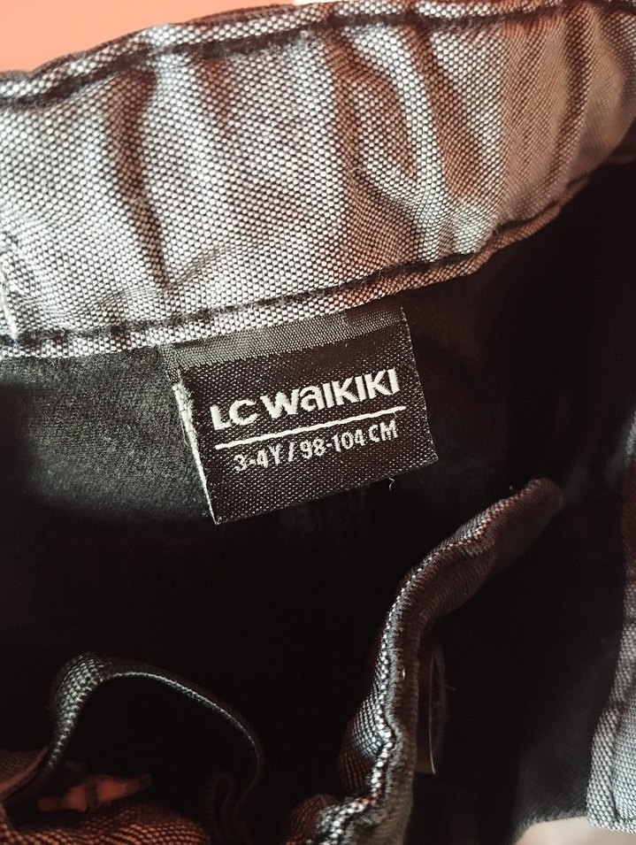 Erkek Çocuk Gri Kemerli Slim Denim Pantolon - Görsel 2