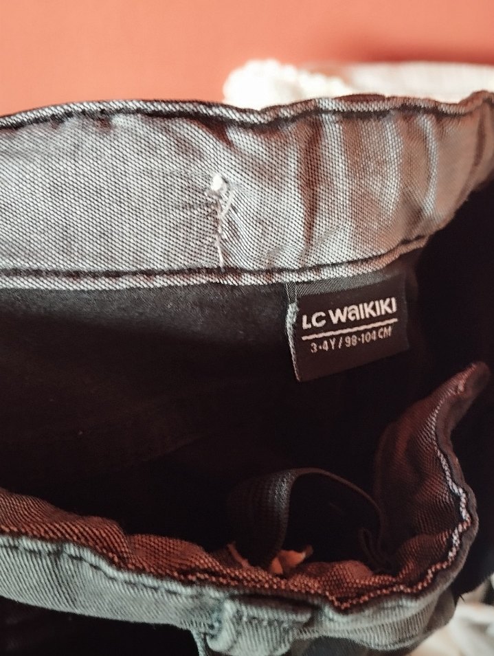 Erkek Çocuk Gri Kemerli Slim Denim Pantolon - Görsel 3