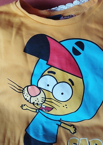 Sarı Baskılı Erkek Çocuk Sweatshirt - Görsel 4