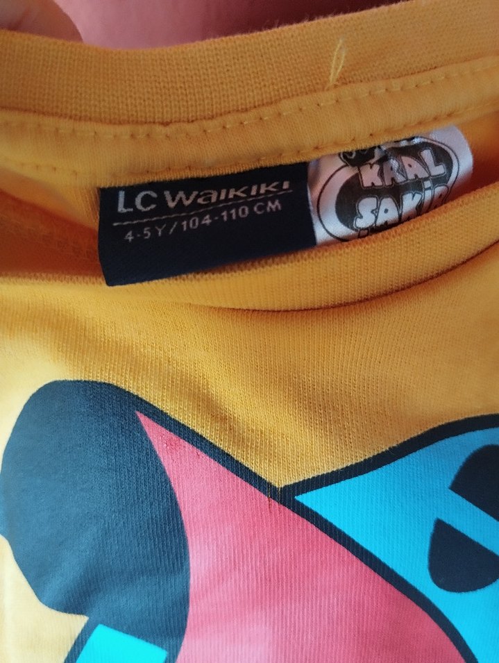 Sarı Baskılı Erkek Çocuk Sweatshirt - Görsel 5