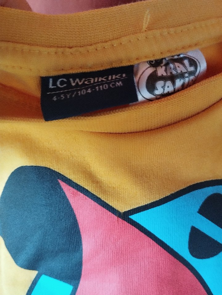 Sarı Baskılı Erkek Çocuk Sweatshirt - Görsel 3