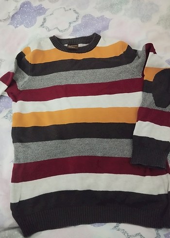 Çizgili çocuk Triko Kazak - Görsel 5