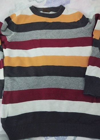 Çizgili çocuk Triko Kazak - Görsel 2