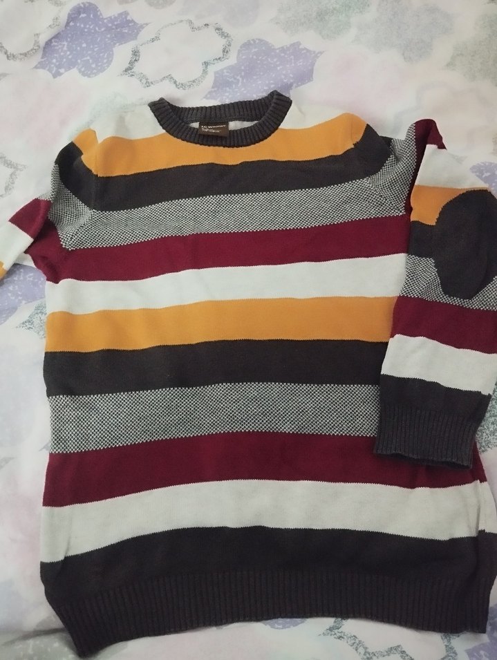 Çizgili çocuk Triko Kazak - Görsel 5