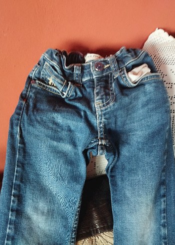 Erkek Çocuk Mavi Bağcıklı Bol Kesim Denim Pantolon - Görsel 2