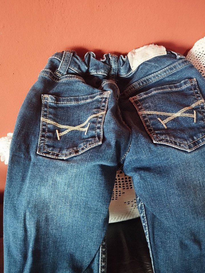 Erkek Çocuk Mavi Bağcıklı Bol Kesim Denim Pantolon - Görsel 5