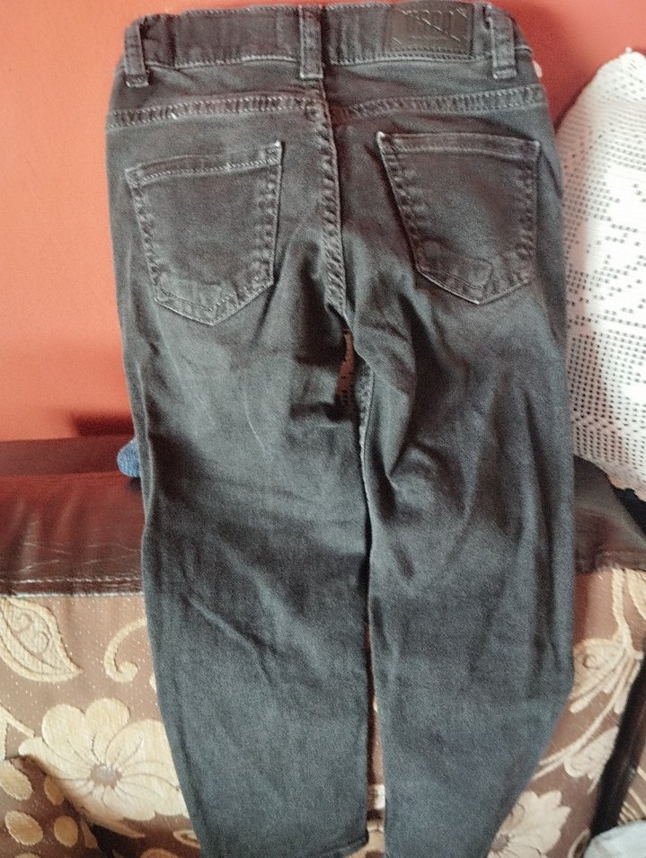 Gri Erkek Çocuk Regular Fit Kot Pantolon - Görsel 4