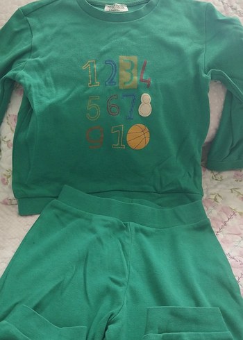 HelloBaby Yesil Cocuk Esofman Takimi Rahat Ve Sik