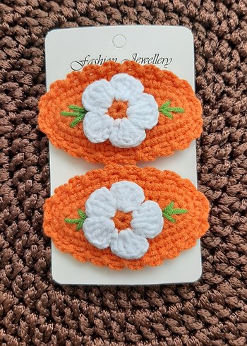 Renkli Nakışlı Dantel Saç Tokaları - Görsel 4