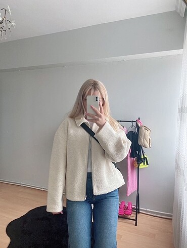 s Beden beyaz Renk Zara mont