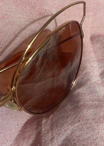 Pembe camlı Cat Eye Bohem Güneş Gözlüğü - Görsel 2