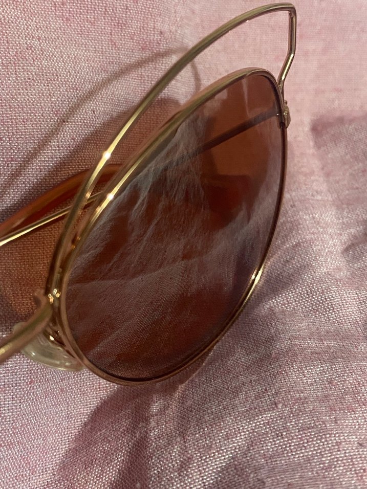 Pembe camlı Cat Eye Bohem Güneş Gözlüğü - Görsel 2