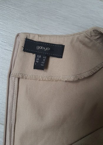 Bej Kalem Elbise - Görsel 4