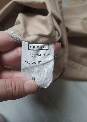 Bej Kalem Elbise - Görsel 7