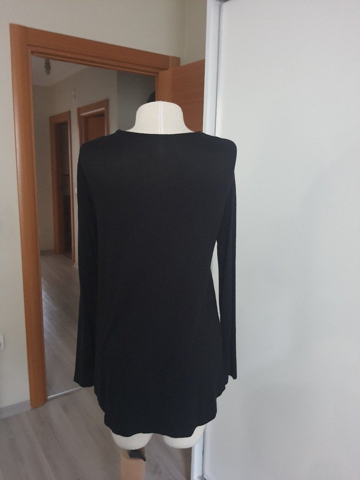 Siyah Kadın bluz - Görsel 5