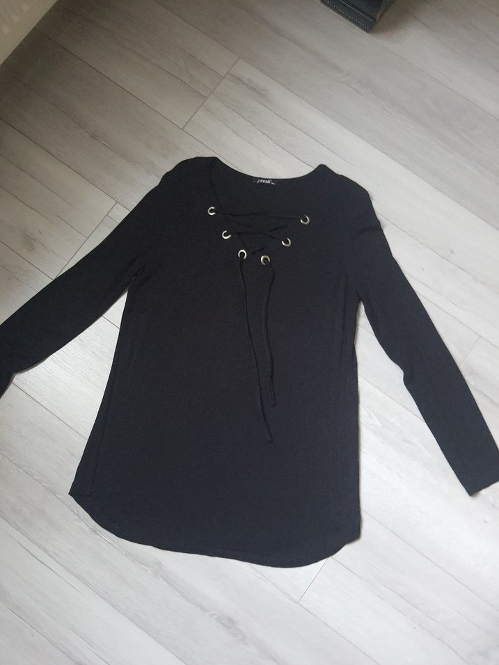 Siyah Kadın bluz - Görsel 4