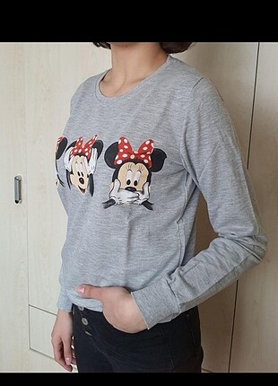 Diğer Mickey Mause Baskılı Sweatshirt