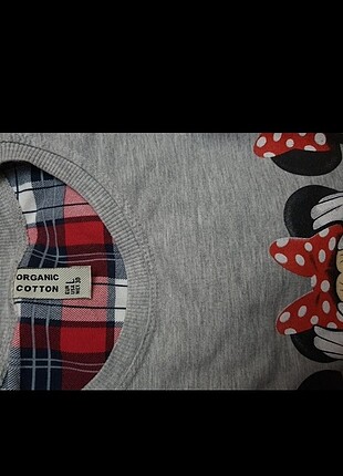 40 Beden gri Renk Mickey Mause Baskılı Sweatshirt