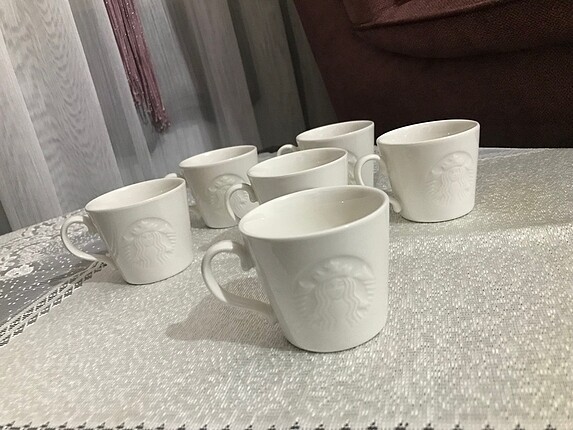 Altı adet starbucks Türk kahvesi fincanı takımı