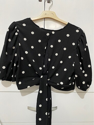 l Beden H&M puantiyeli bluz