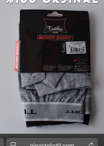 l/xl Beden TUTKU ERKEK ELAST. SPOR BOXER KOD: 0400