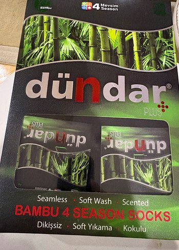 Dündar bambu dikişsiz kokulu çorap - Görsel 5