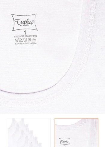 TUTKU 0101 %100 PAMUK KLASİK ERKEK ATLET - Görsel 3