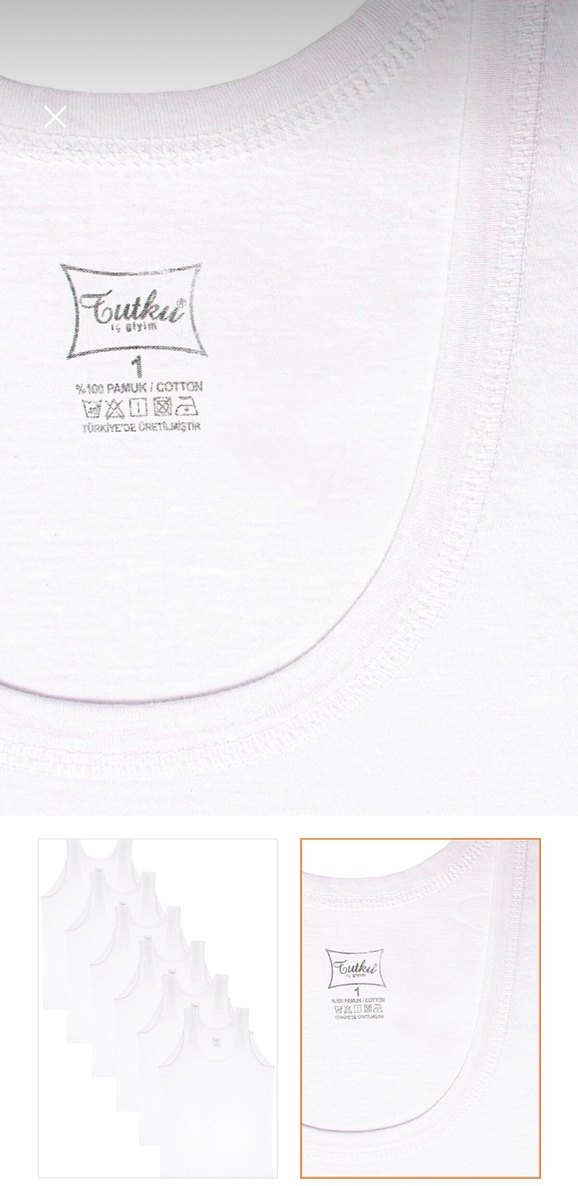 TUTKU 0101 %100 PAMUK KLASİK ERKEK ATLET - Görsel 3