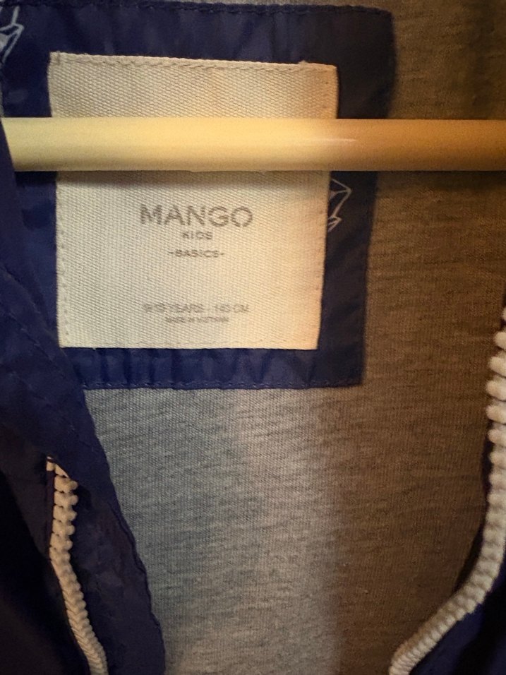 Mango  Çocuk  Baskılı Fermuarlı Yağmurluk - Görsel 4