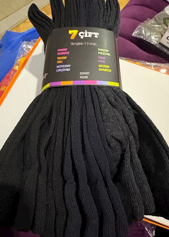 Calia Siyah Erkek Çorabı 7'li Paket - Görsel 3