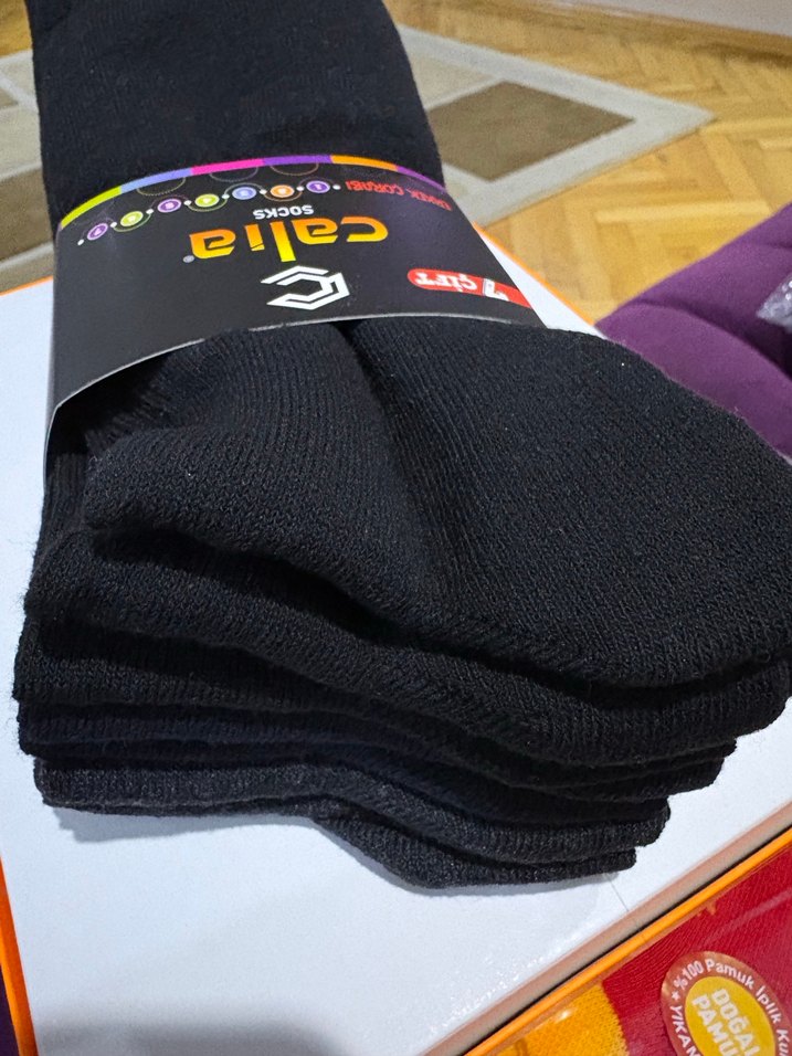 Calia Siyah Erkek Çorabı 7'li Paket - Görsel 4