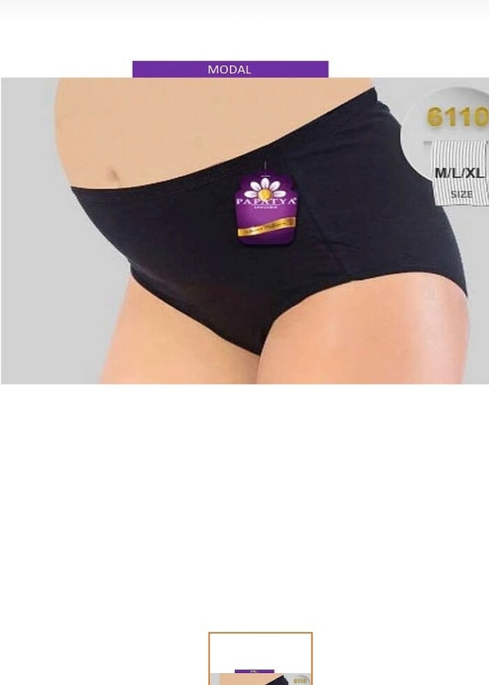 Papatya hamile külotu - Görsel 2