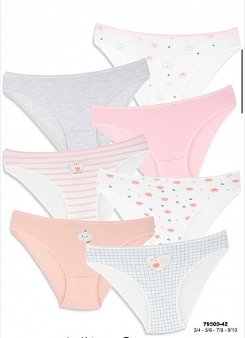 7 li kız çocuk külot - Görsel 4