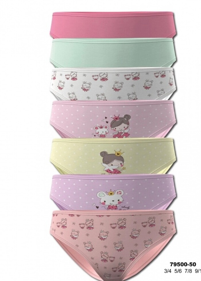 7 li kız çocuk külot - Görsel 3