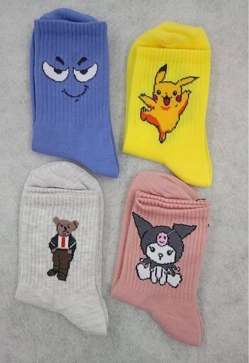 Unisex renkli çoraplar